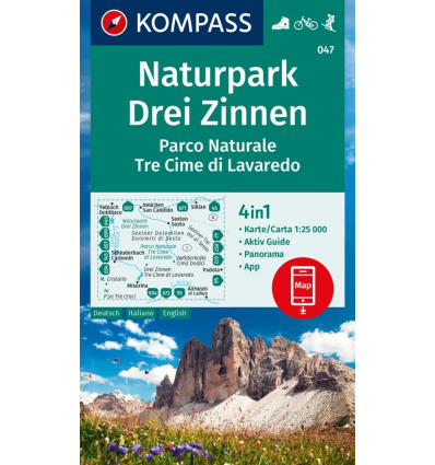 Tre cime di Lavaredo 1:25.000