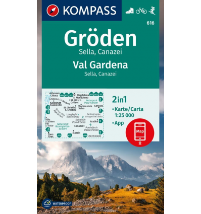 Gröden, Sella, Canazei 1:25.000