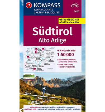 Radkarte Südtirol - Trient - Riva del Garda